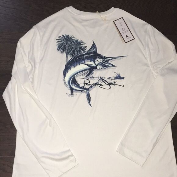 Two (2) New Men’s Panama Jack Summer Fishing Marlin Sailfish Shirt UPF50 & Socks - Picture 7 of 11